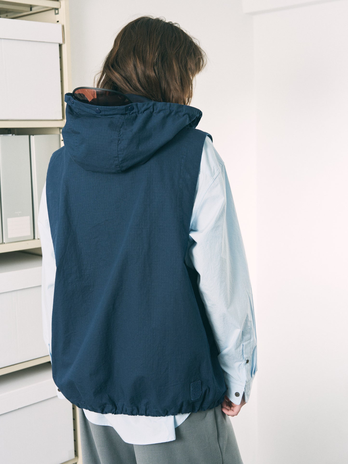 VISOR DOUBLE ZIP JACKET LIGHT IVORY