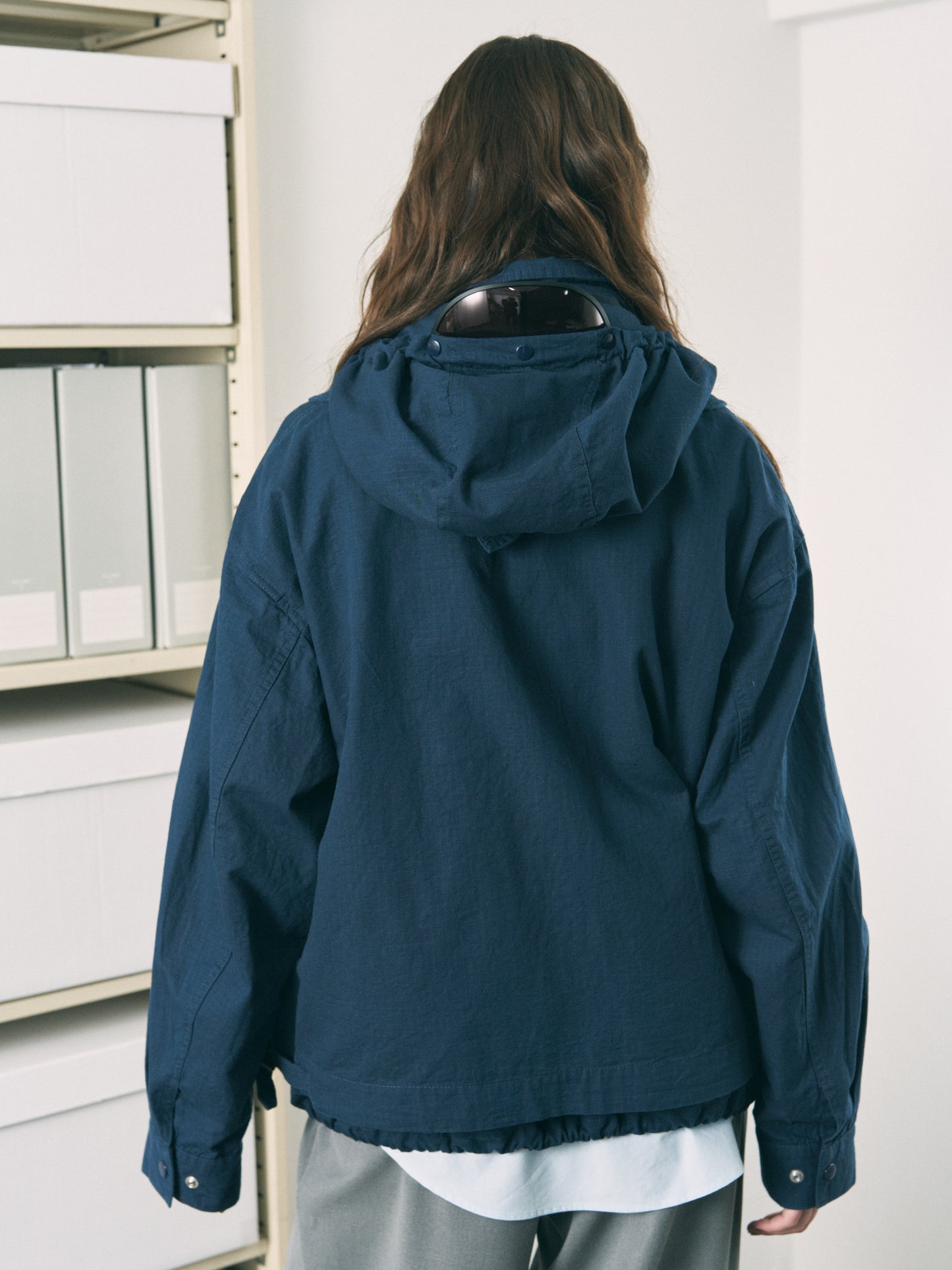 VISOR DOUBLE ZIP JACKET LIGHT IVORY