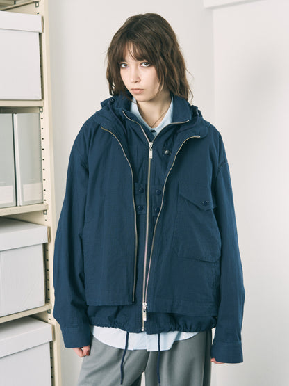 VISOR DOUBLE ZIP JACKET LIGHT IVORY