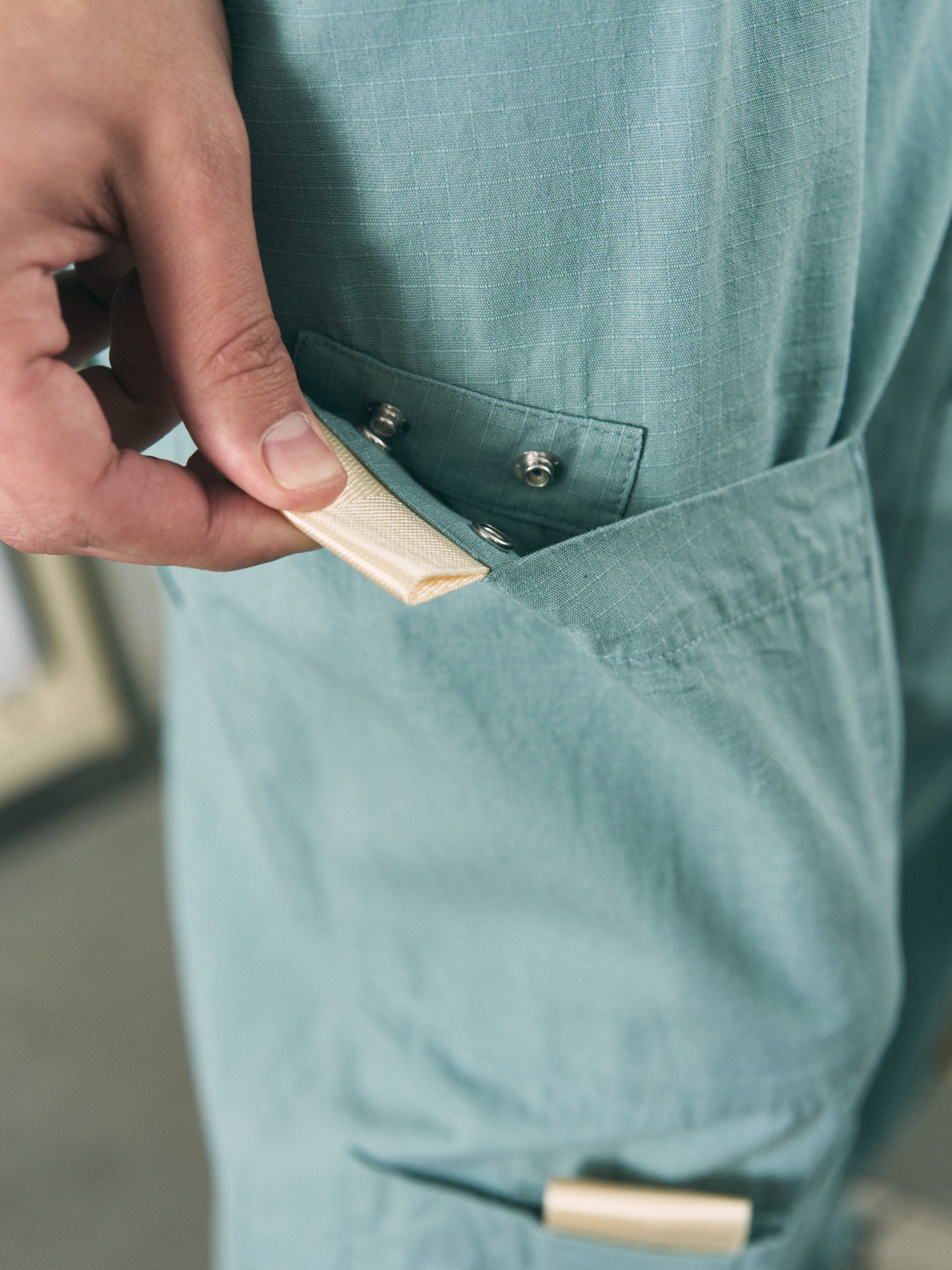 PULL TAB FLIGHT PANTS FADE MINT
