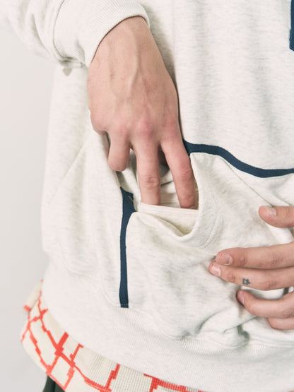 QUARTER ZIP SWEATSHIRT NAVY