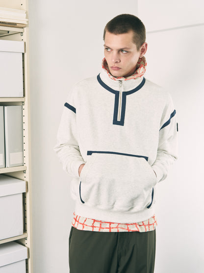QUARTER ZIP SWEATSHIRT NAVY