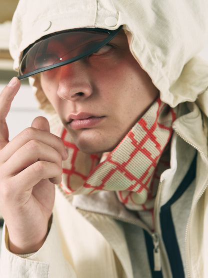 VISOR DOUBLE ZIP JACKET LIGHT IVORY