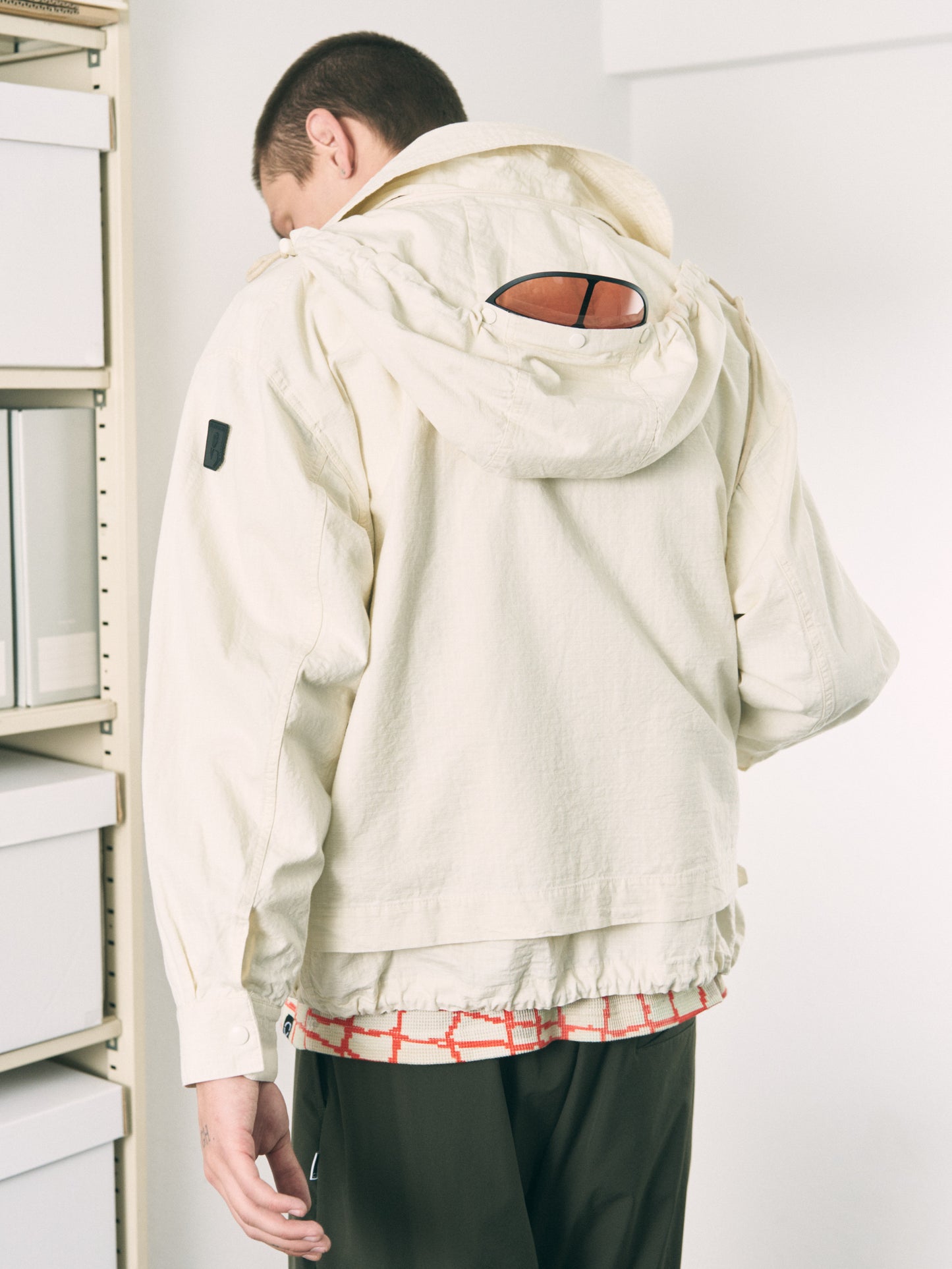 VISOR DOUBLE ZIP JACKET LIGHT IVORY