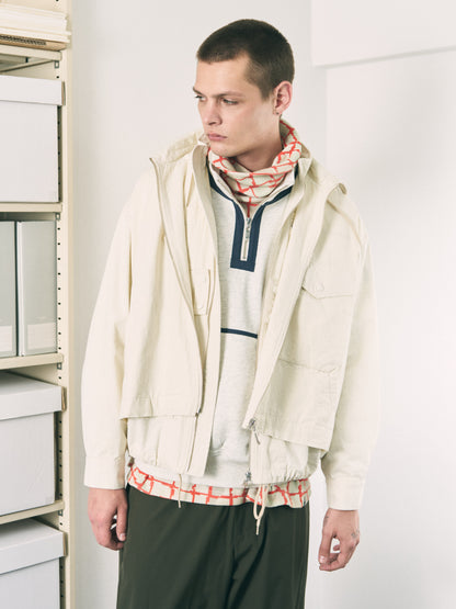 VISOR DOUBLE ZIP JACKET LIGHT IVORY