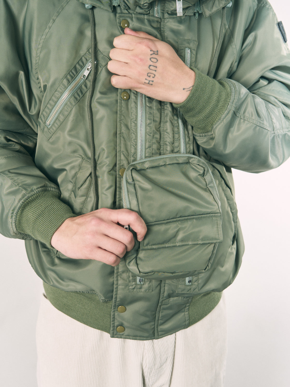 VISOR LIFT FLIGHT JACKET BLACK