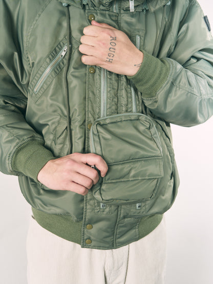 VISOR LIFT FLIGHT JACKET BLACK