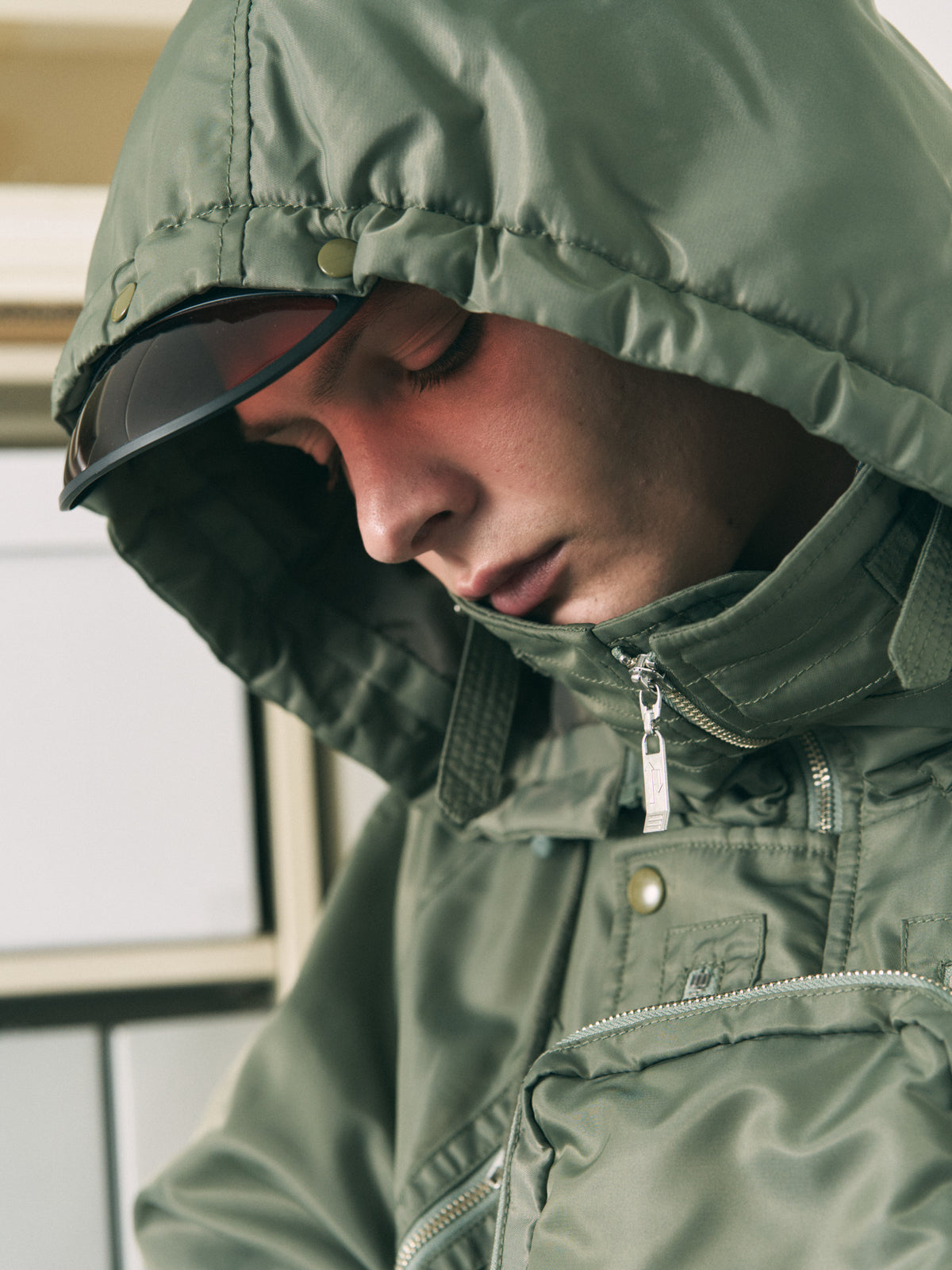 VISOR LIFT FLIGHT JACKET BLACK