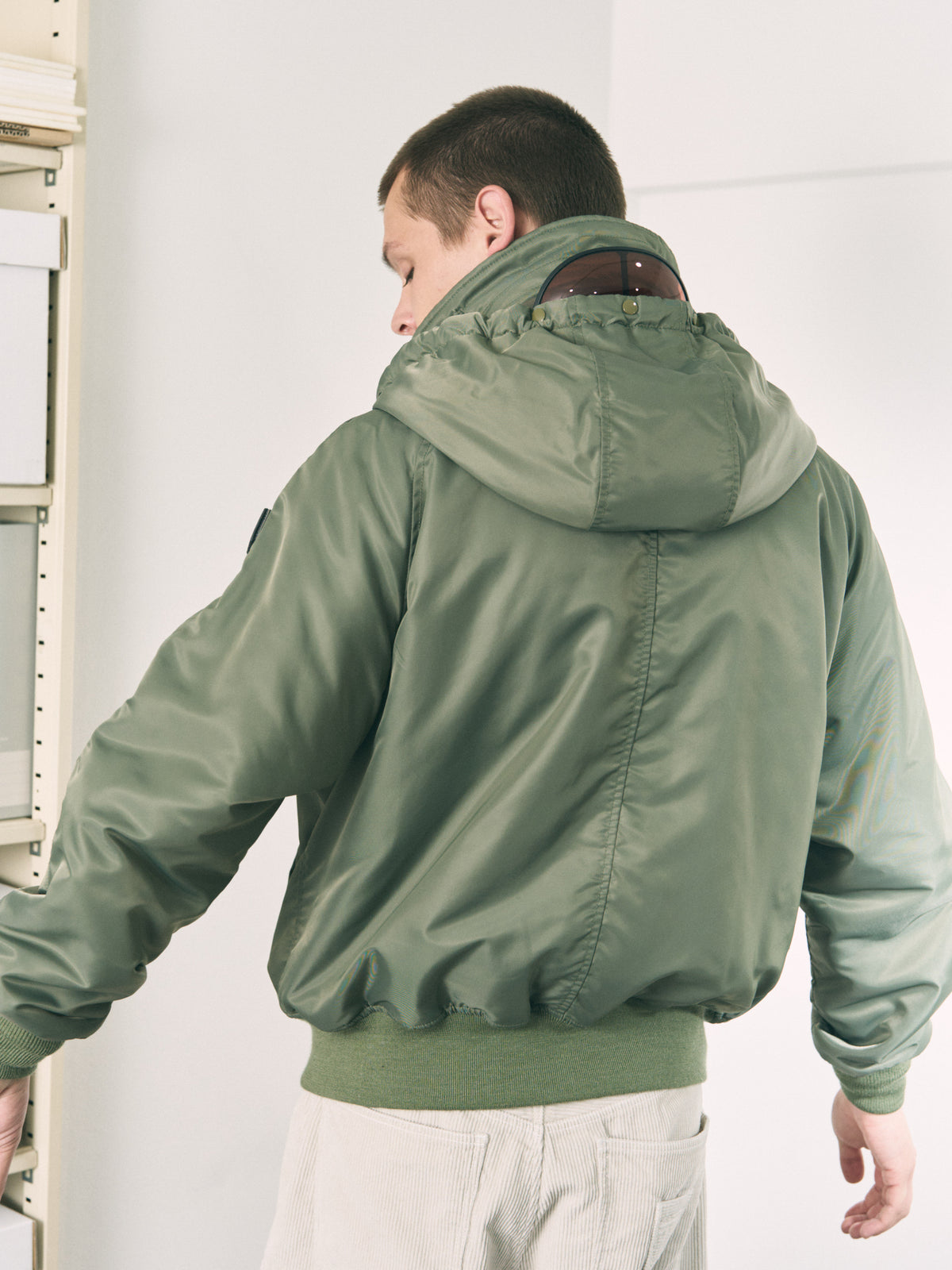 VISOR LIFT FLIGHT JACKET BLACK