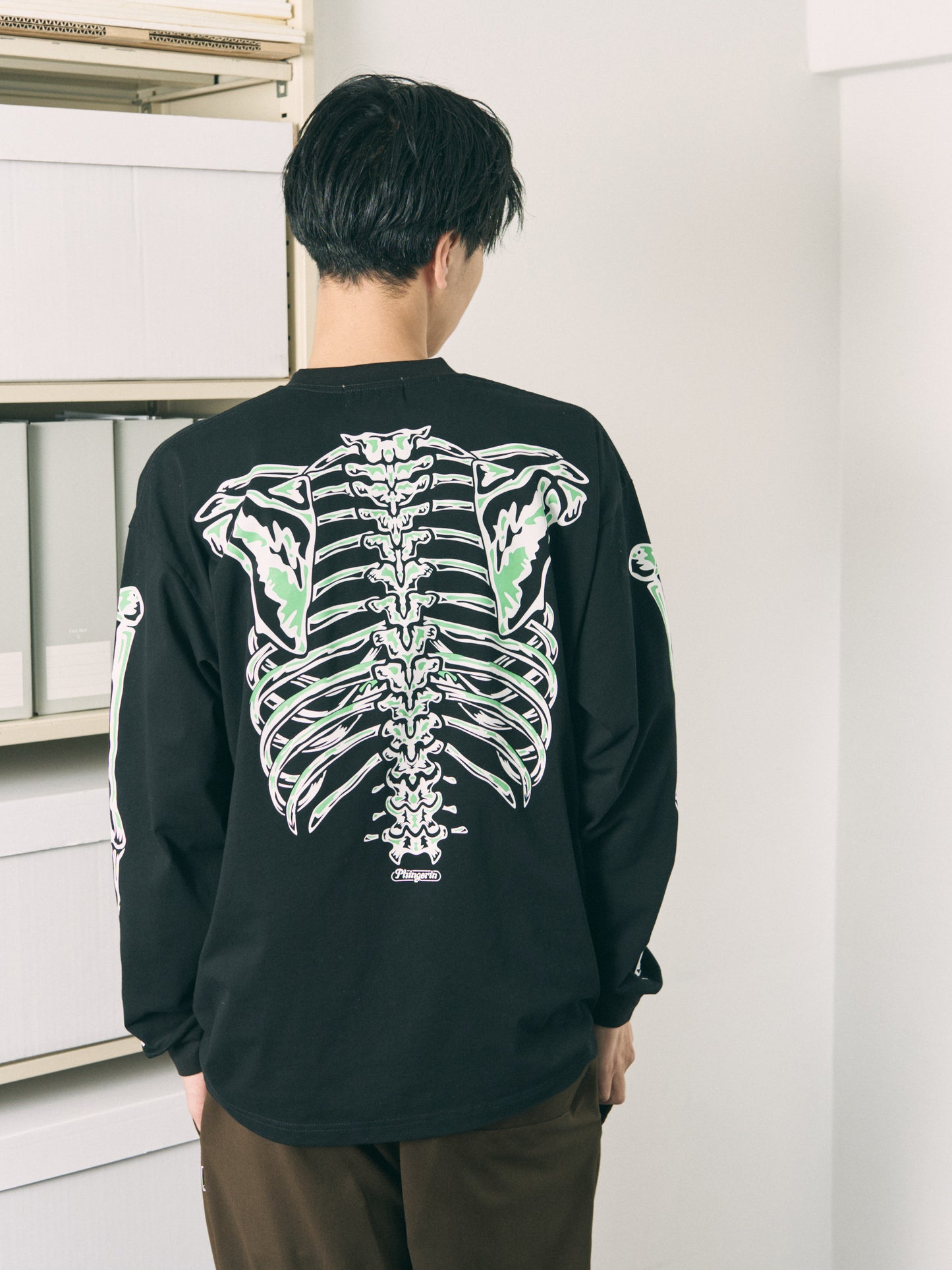 BONES L/S TEE WHITE
