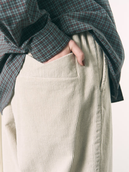 HAMBLETON PANTS CORD CHARCOAL