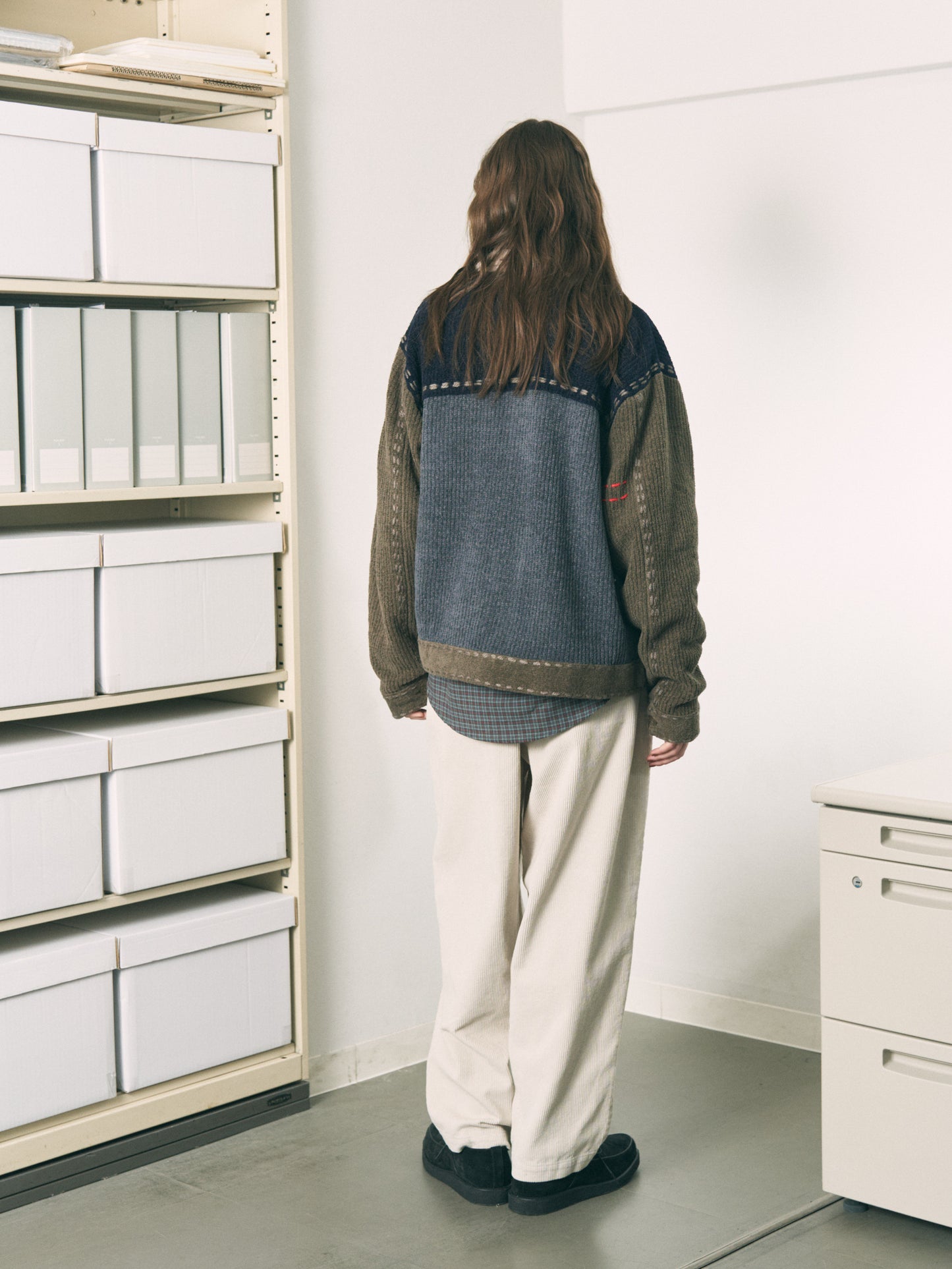 HAMBLETON PANTS CORD CHARCOAL