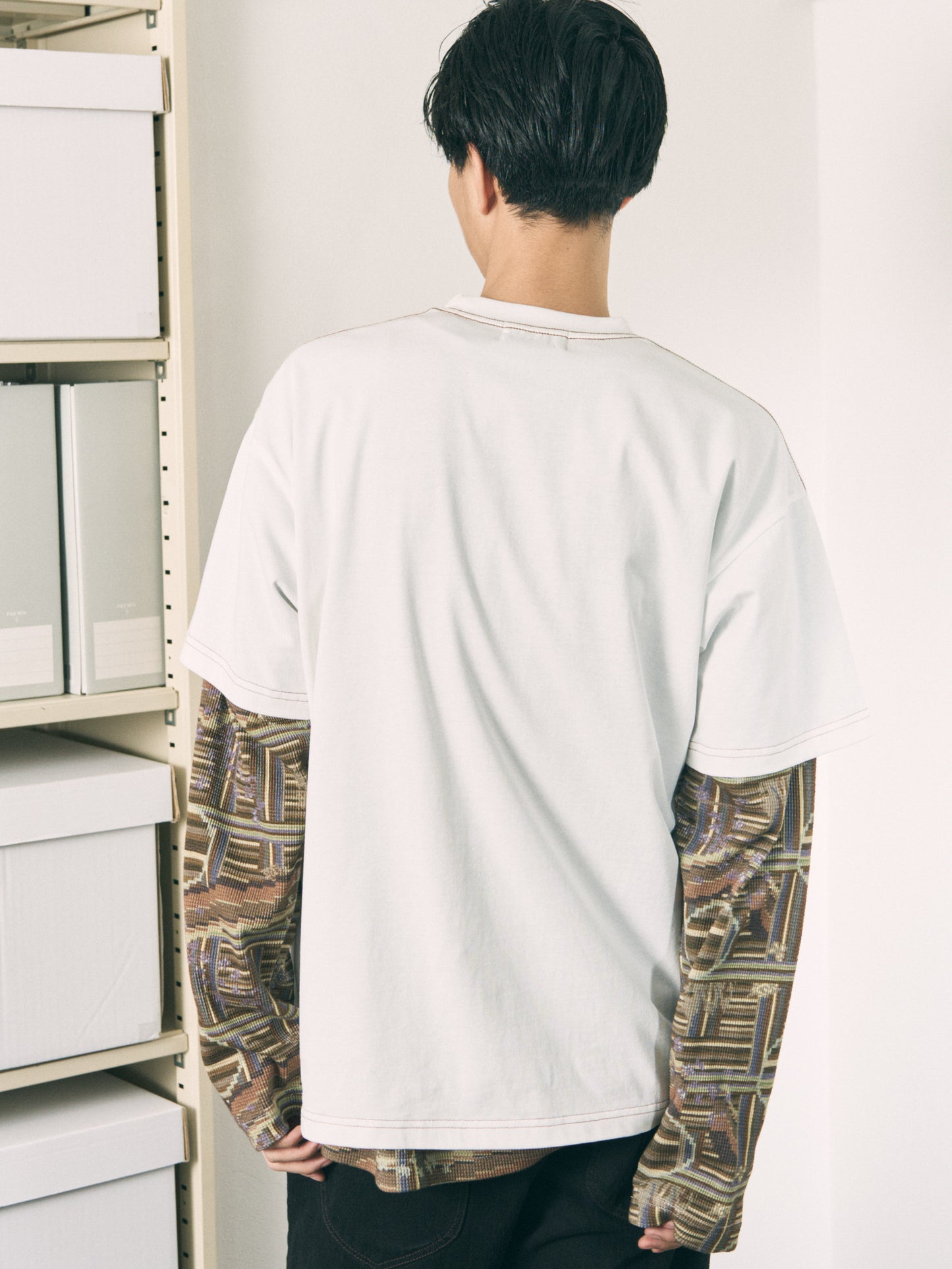 BLOCK S/S TEE WHITE