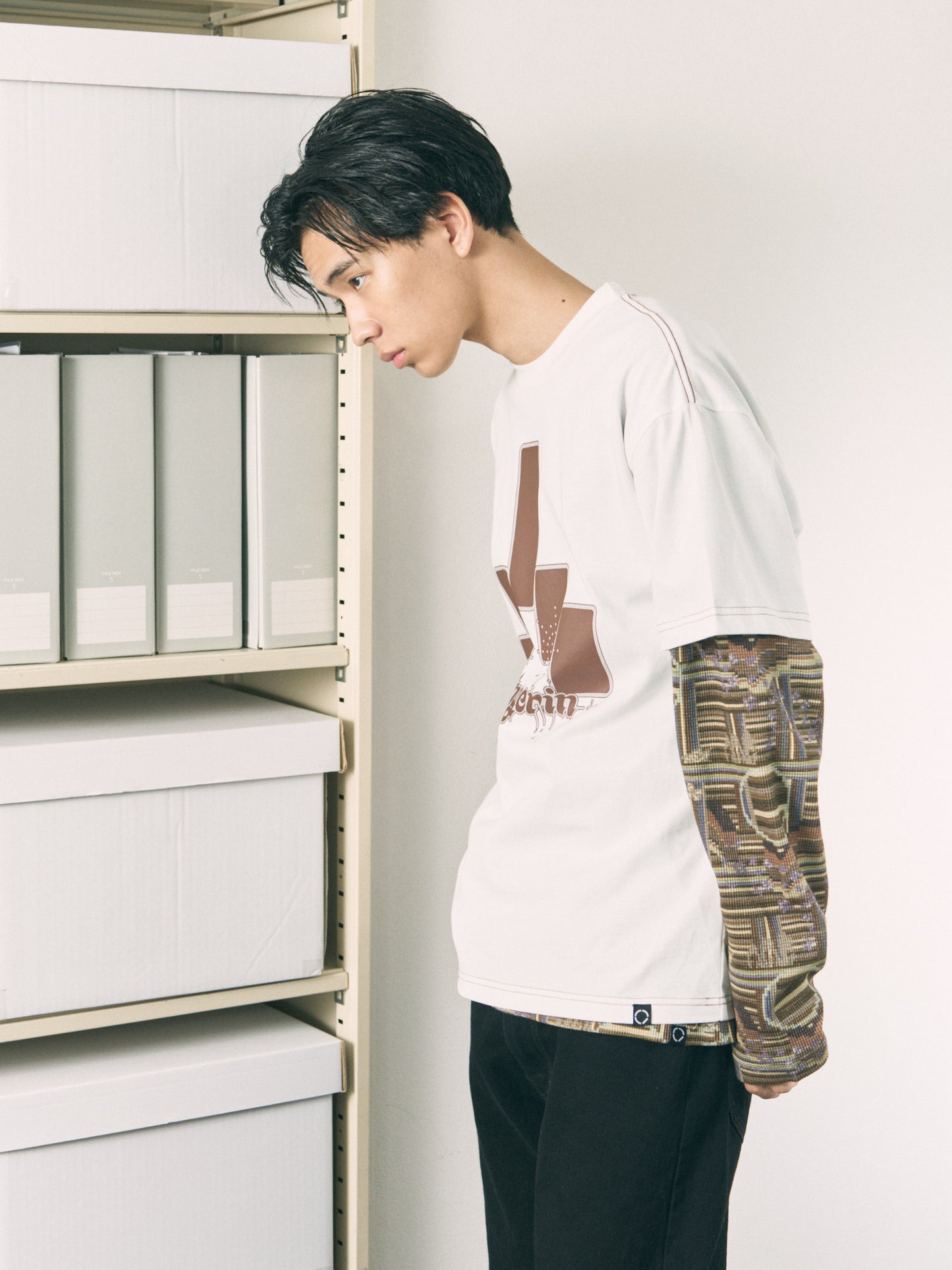 BLOCK S/S TEE WHITE