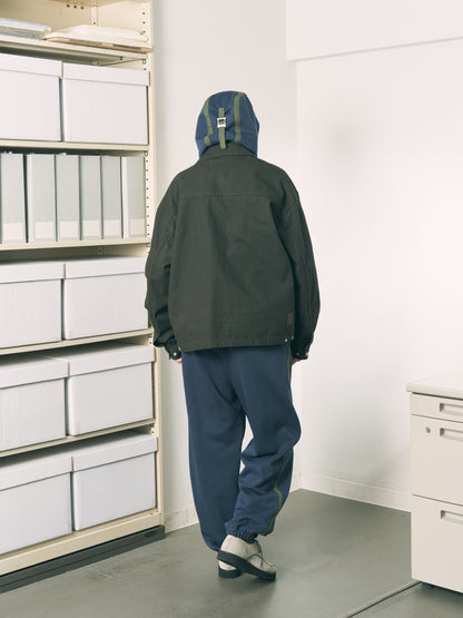 VISOR QUARTER ZIP HOODIE NAVY