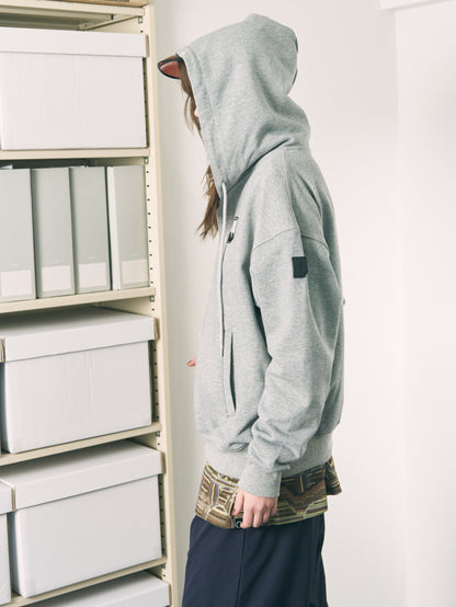 VISOR BUTTON HOODIE BLACK