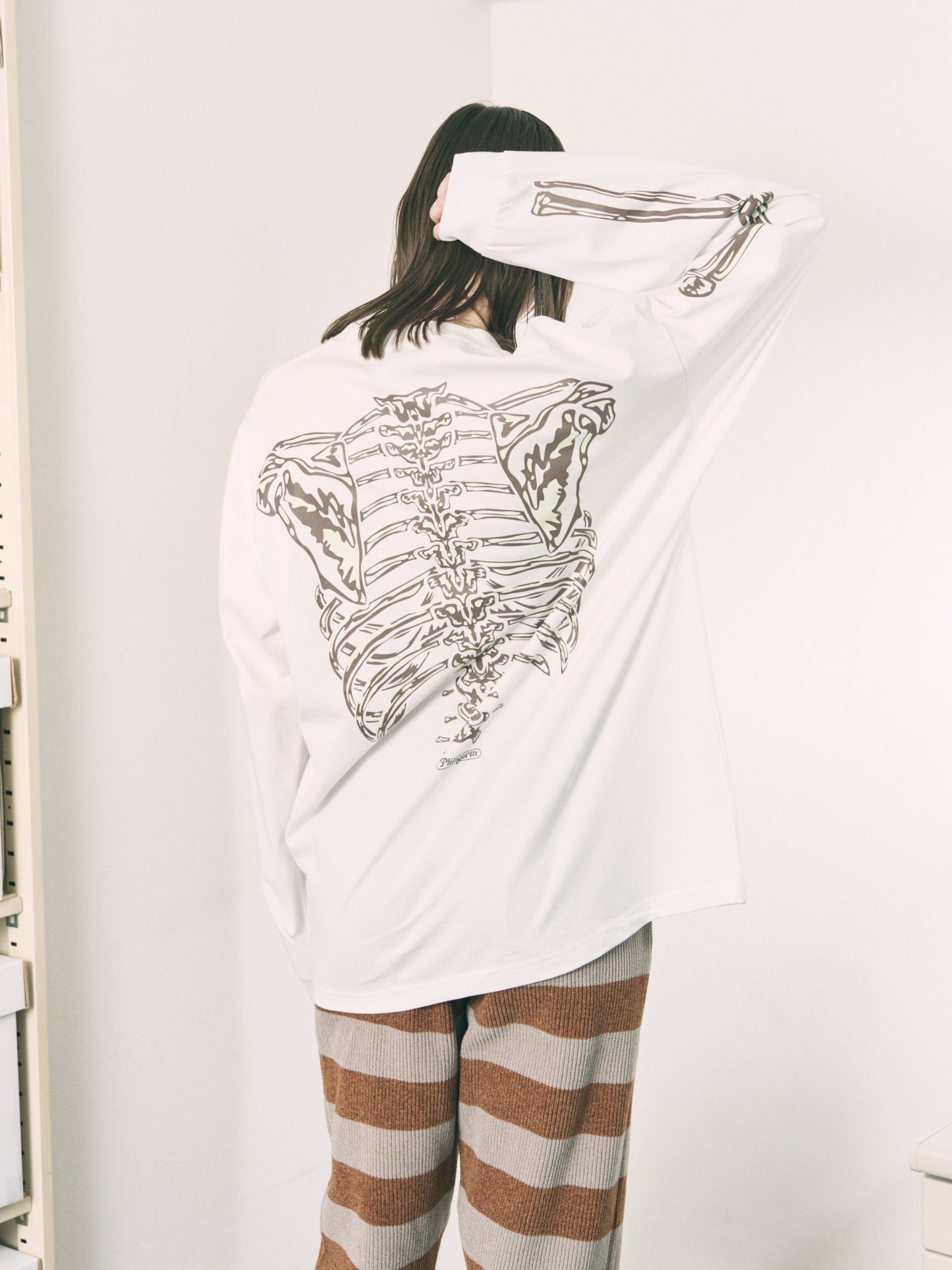 BONES L/S TEE WHITE