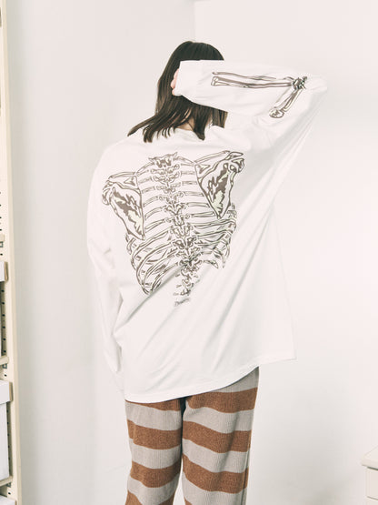 BONES L/S TEE WHITE