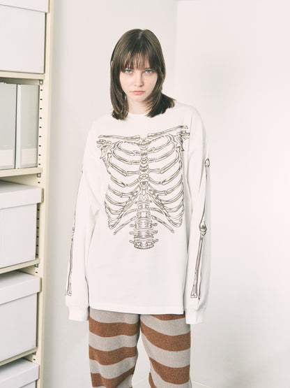BONES L/S TEE WHITE
