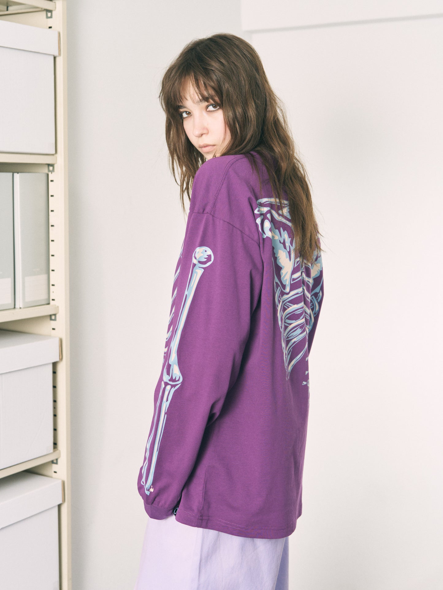 BONES L/S TEE WHITE