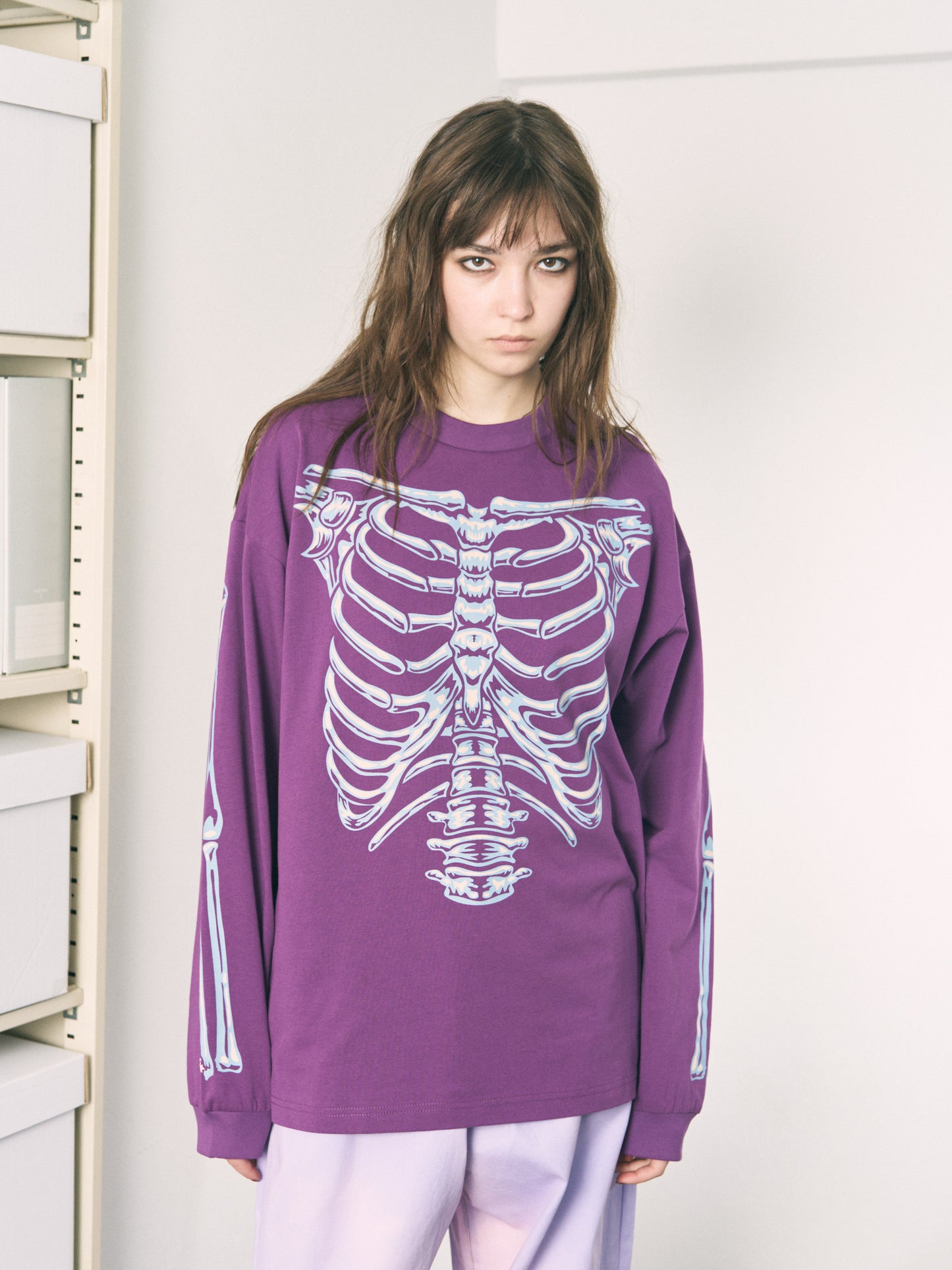 BONES L/S TEE WHITE
