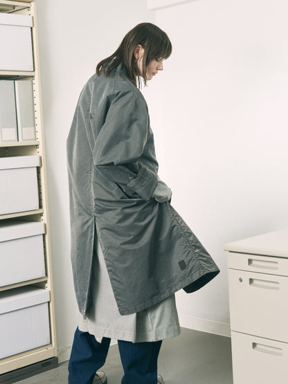 LOOP FRONT NYLON COAT OLIVE