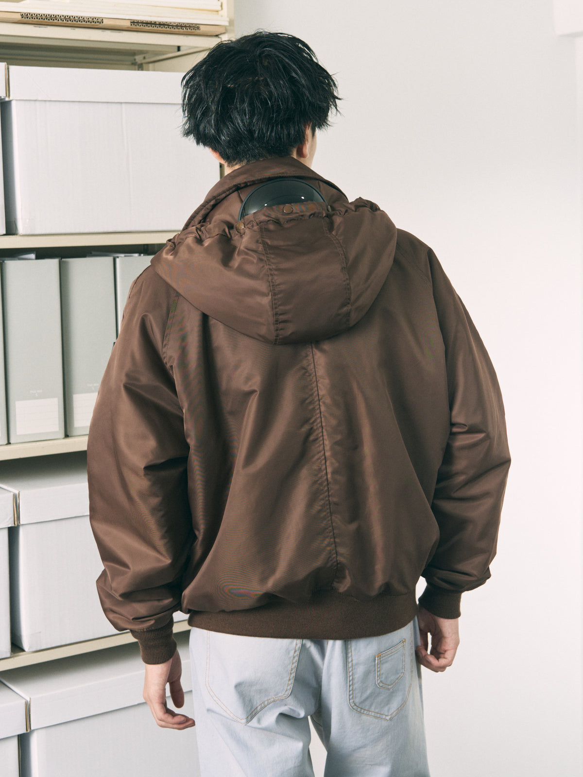VISOR LIFT FLIGHT JACKET BLACK