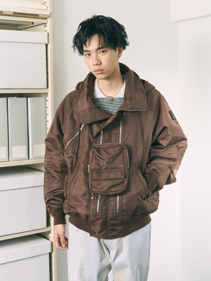 VISOR LIFT FLIGHT JACKET BLACK