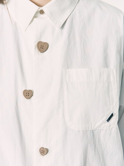 FLOATING HEART SHIRT WHITE
