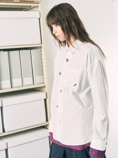 FLOATING HEART SHIRT WHITE