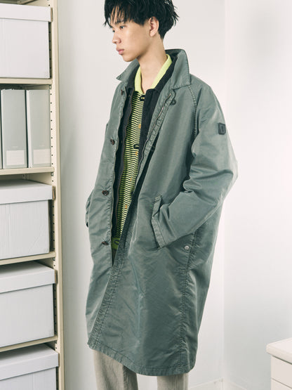 LOOP FRONT NYLON COAT OLIVE