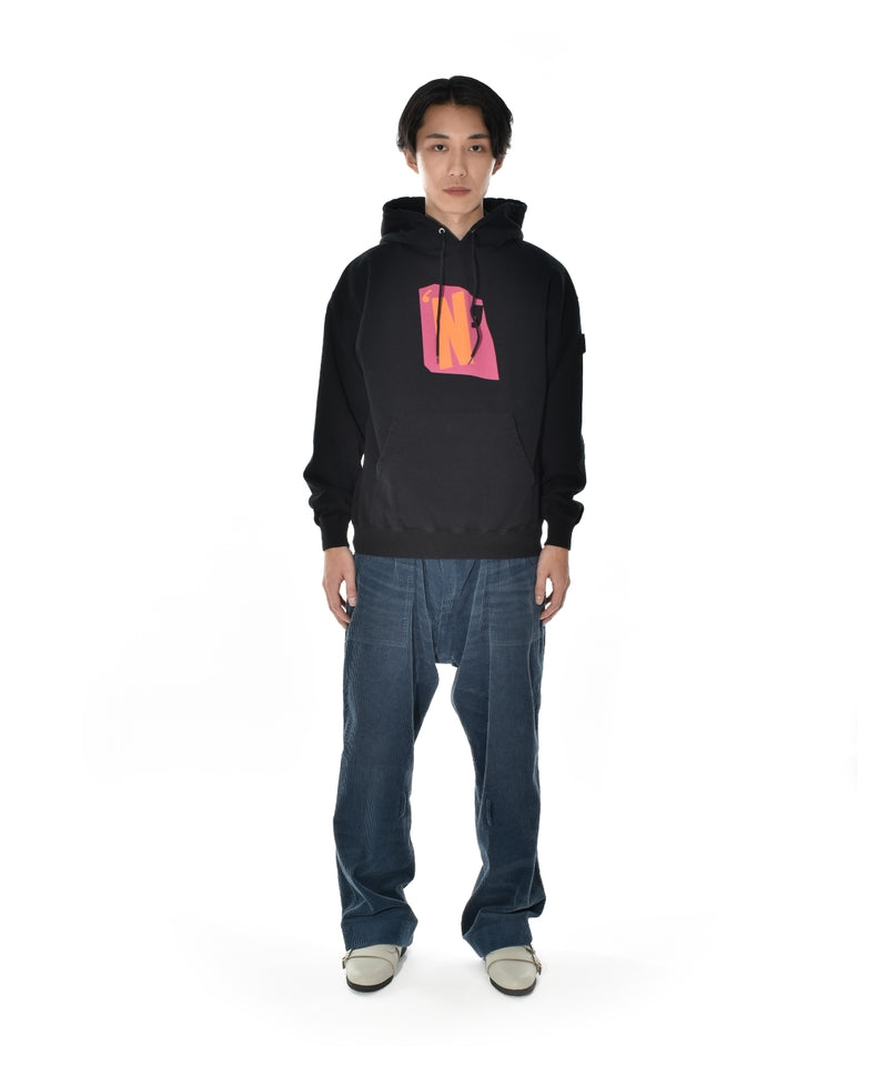 NH X PHINGERIN SWEAT HOODIE LS BLACK