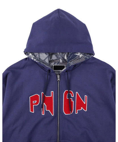 PNGN ZIP HOODIE BLUE NAVY