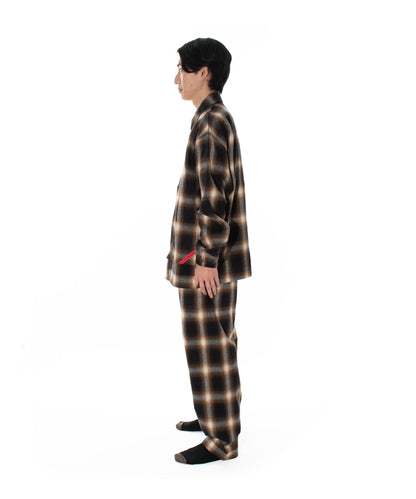 NIGHT SHIRT HOMBRE PLAID BROWN