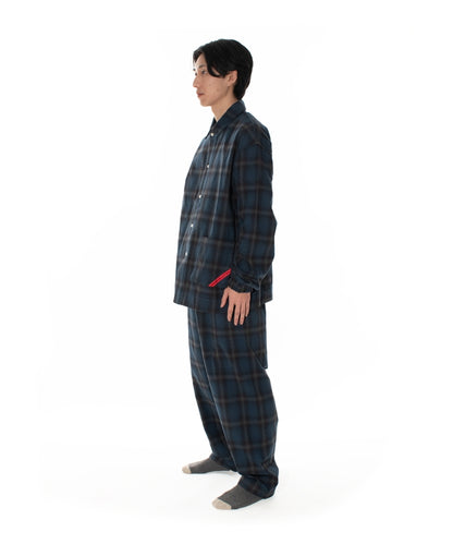 NIGHT SHIRT HOMBRE PLAID NAVY