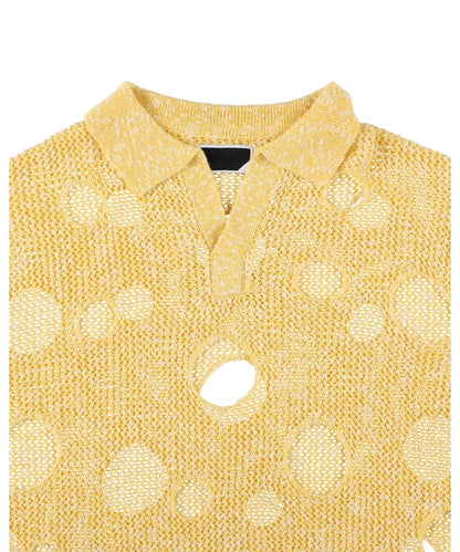 HOLE KNIT SKIPPER YELLOW