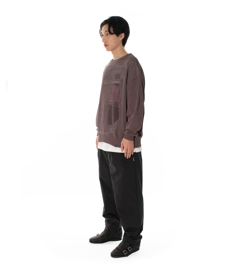 WINDOW WEB SWEATER BROWN