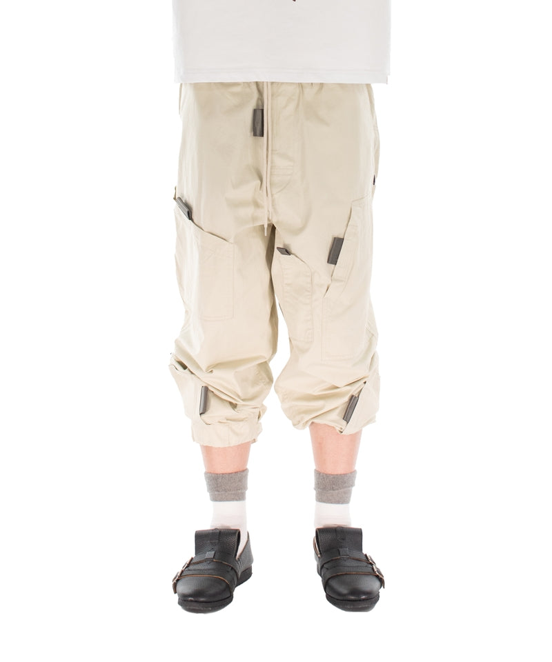 PULL TAB FLIGHT PANTS IVORY