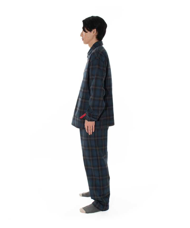 NIGHT SHIRT HOMBRE PLAID NAVY