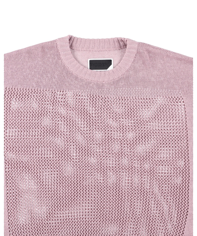 WINDOW WEB SWEATER MOSS PINK