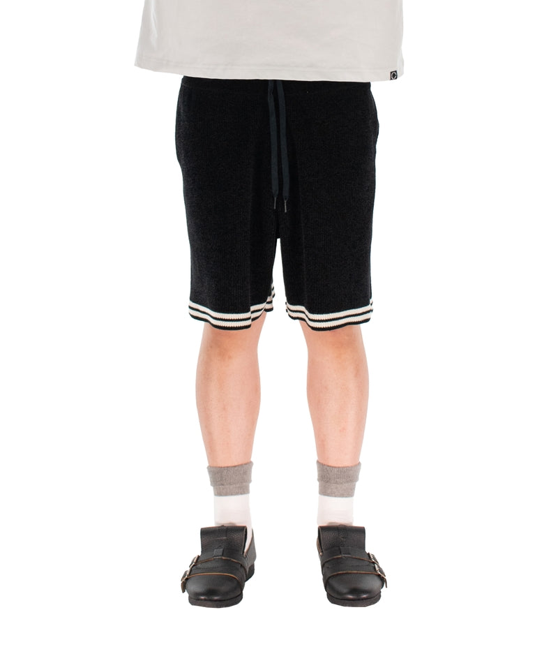 CORDY KNIT SHORTS BLACK