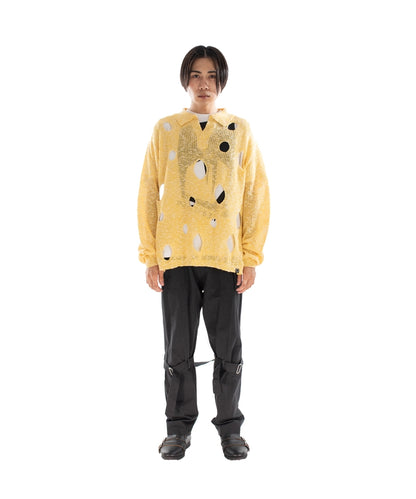 HOLE KNIT SKIPPER YELLOW