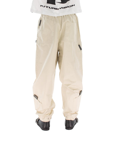 PULL TAB FLIGHT PANTS IVORY