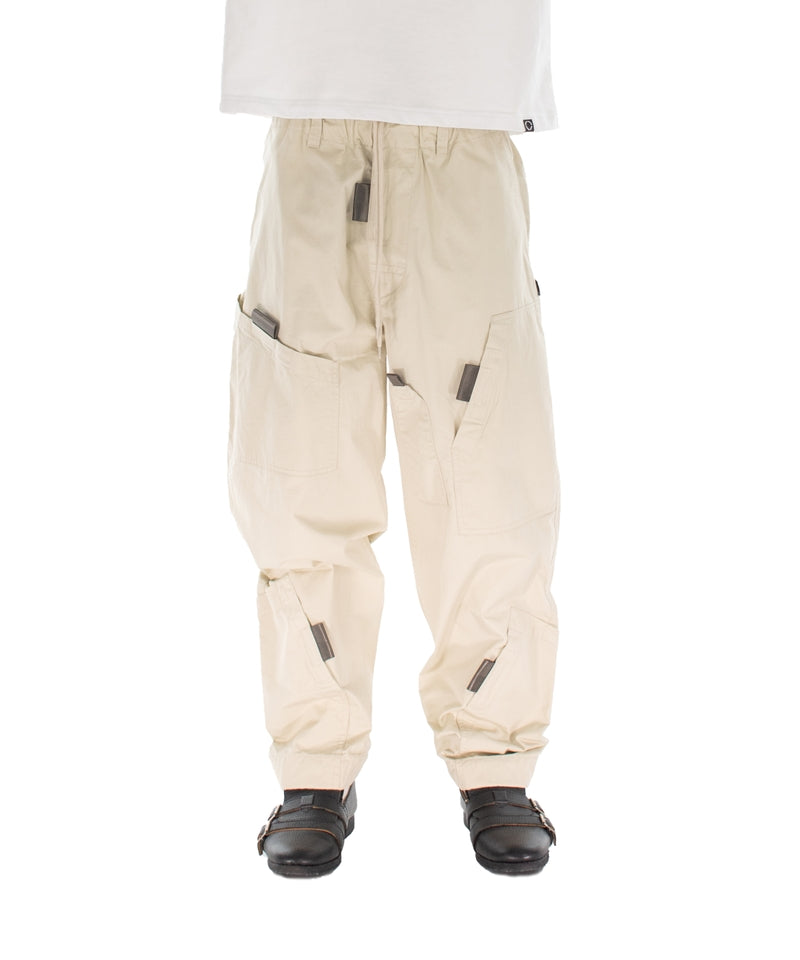 PULL TAB FLIGHT PANTS IVORY