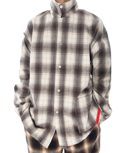 NIGHT SHIRT HOMBRE PLAID BEIGE