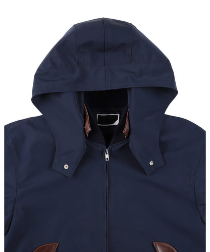 DETACHABLE HOOD JACKET NAVY