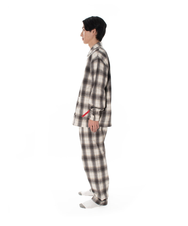 NIGHT SHIRT HOMBRE PLAID BEIGE