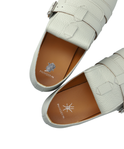 BELT SHOES WHITE BEIGE