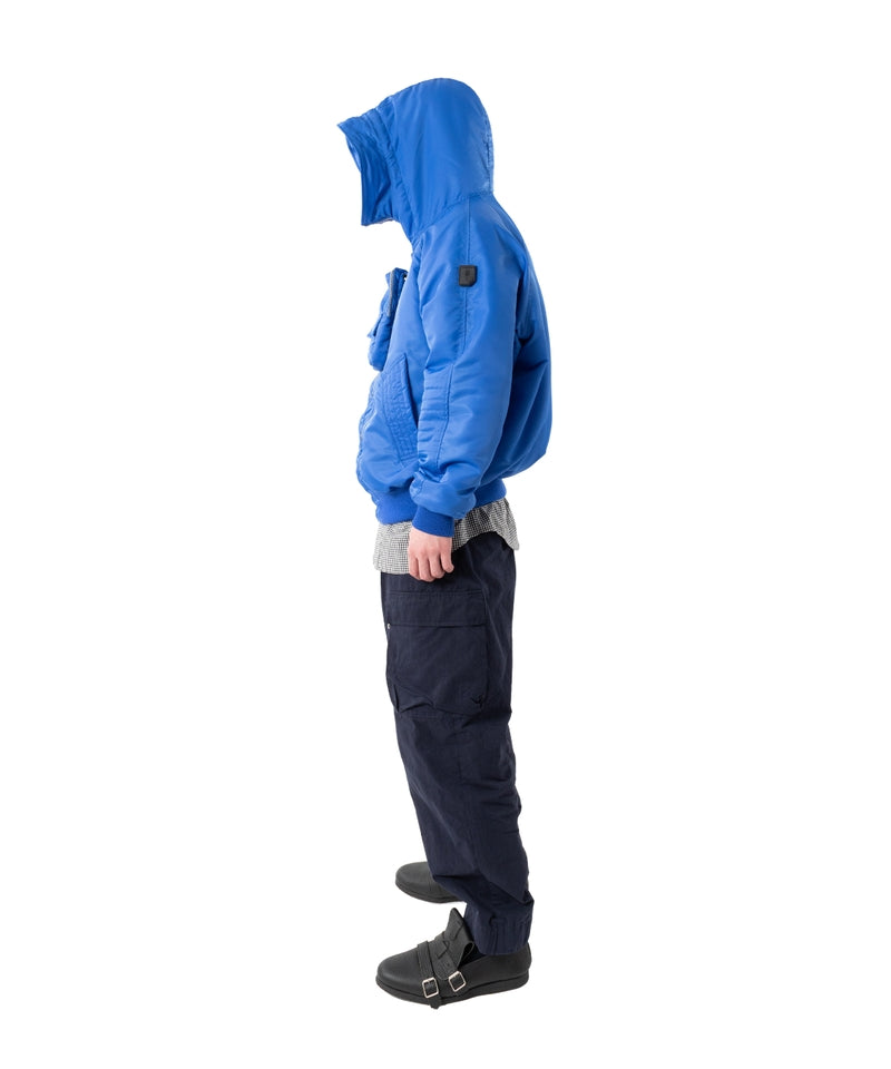 ELEVATION HOODED BOMBER JACKET BLUE