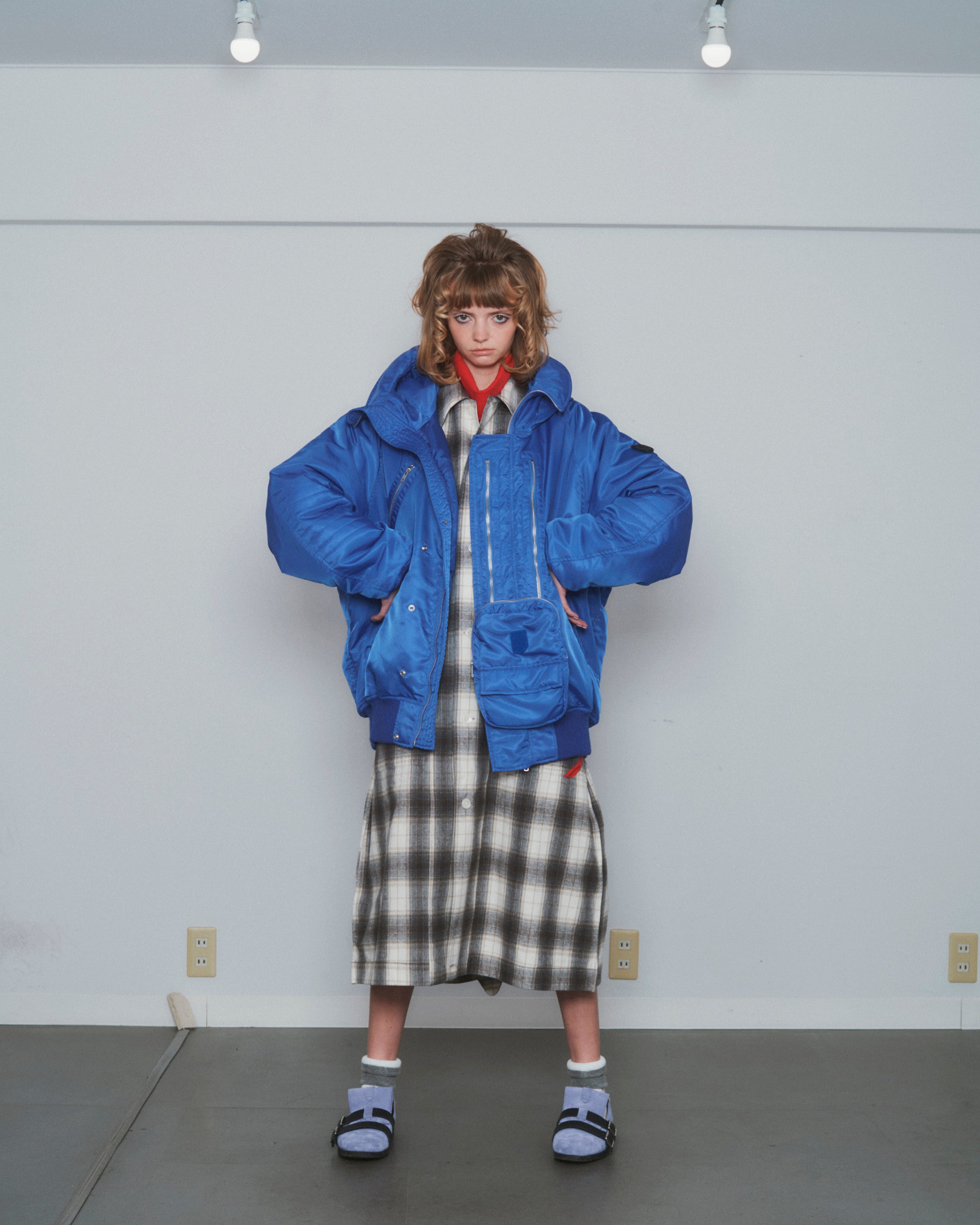 極美品　PHINGERIN フィンガリン 総柄 ガウンコート　L PHINGERIN（フィンガリン）の「□Phingerin / ガウンコート
